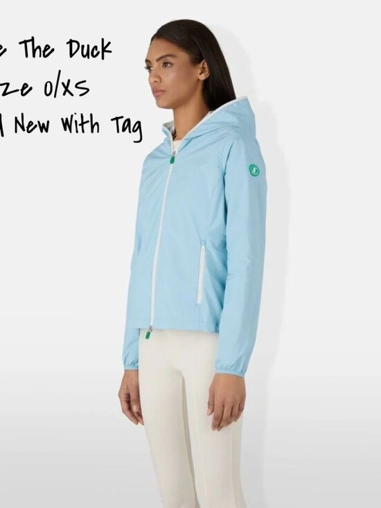 Save The Duck Stella Windbreaker Rain Jacket Women Size XS 0 New with Tag - Picture 1 of 8